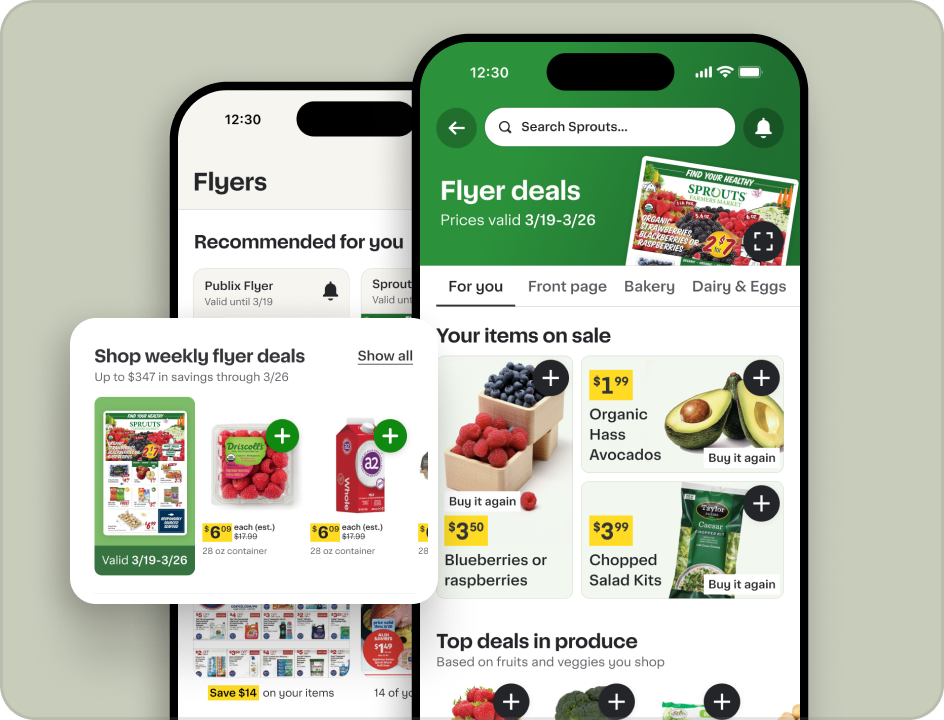 Weekly flyers integration